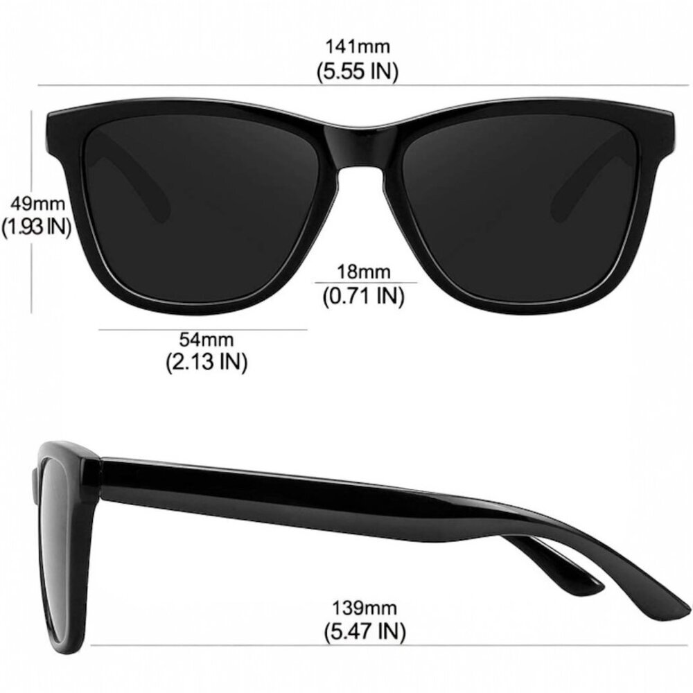MEETSUN Retro Polarized Sunglasses for Women Men Classic Mirror Lens (3 Pack) - Picture 4 of 4